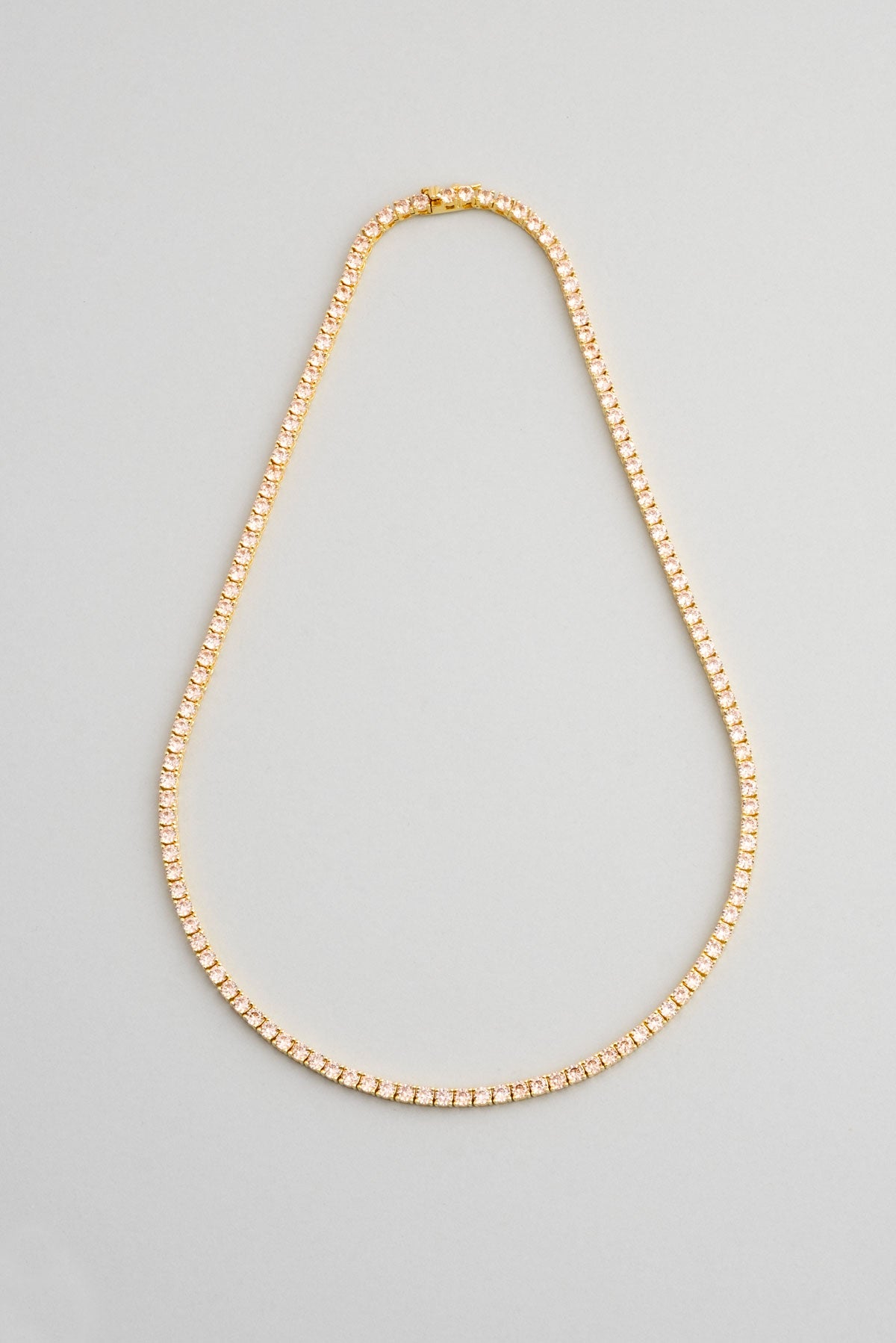 Renkli Taşlı 18 Ayar Sarı Altın Kaplama 42 Cm Gümüş Su Yolu Kolye 5154160644