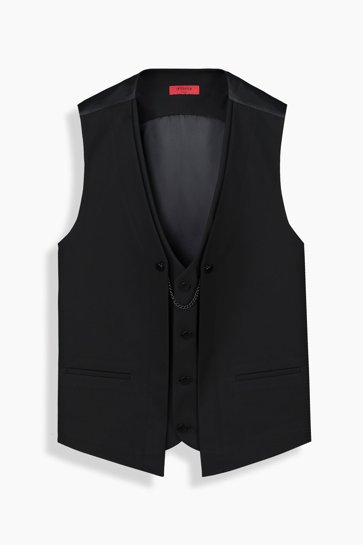 Happy Slim Fit Yelekli Siyah Smokin