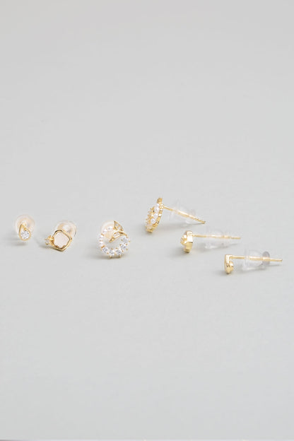 Deniz Ikonları 18 Ayar Sarı Altın Kaplama Gümüş Çoklu Küpe 5154940144