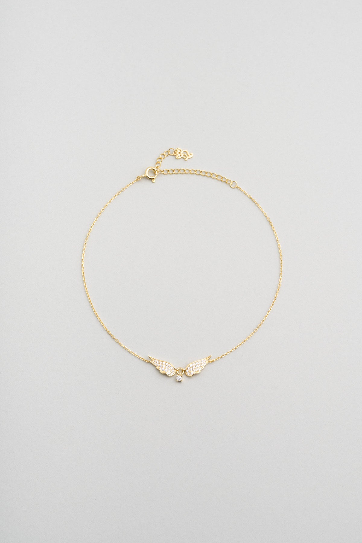 Melek Kanadı 18 Ayar Sarı Altın Kaplama 25 Cm Gümüş Hal Hal  5155300144