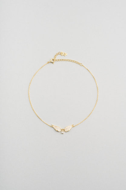 Melek Kanadı 18 Ayar Sarı Altın Kaplama 25 Cm Gümüş Hal Hal  5155300144