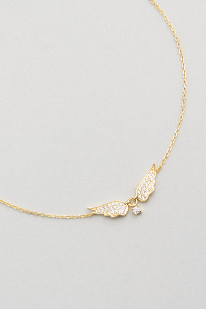 Melek Kanadı 18 Ayar Sarı Altın Kaplama 25 Cm Gümüş Hal Hal  5155300144