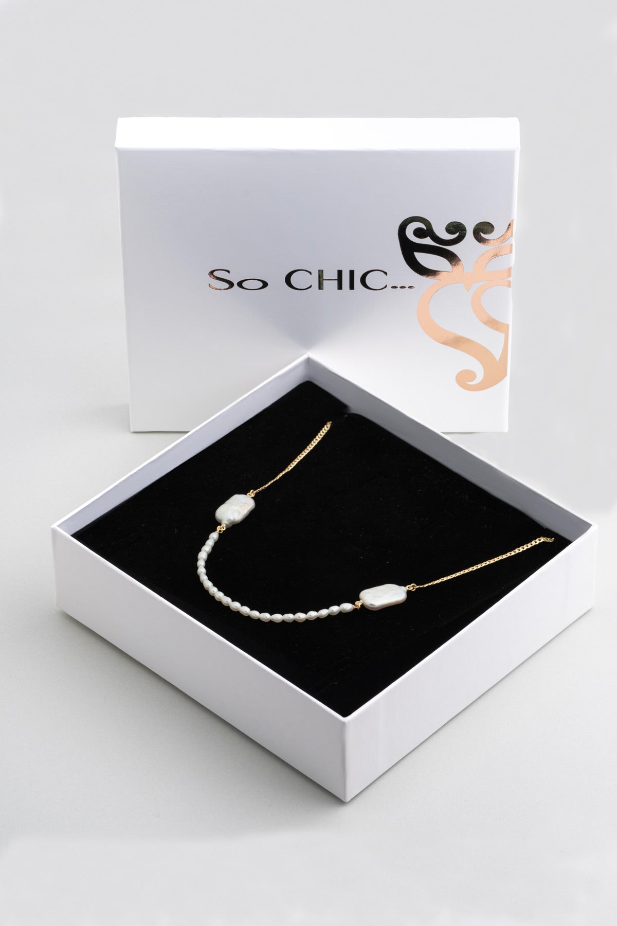 Ikonik 18 Ayar Sarı Altın Kaplama 95 Cm Gümüş Inci Kolye 5157206244