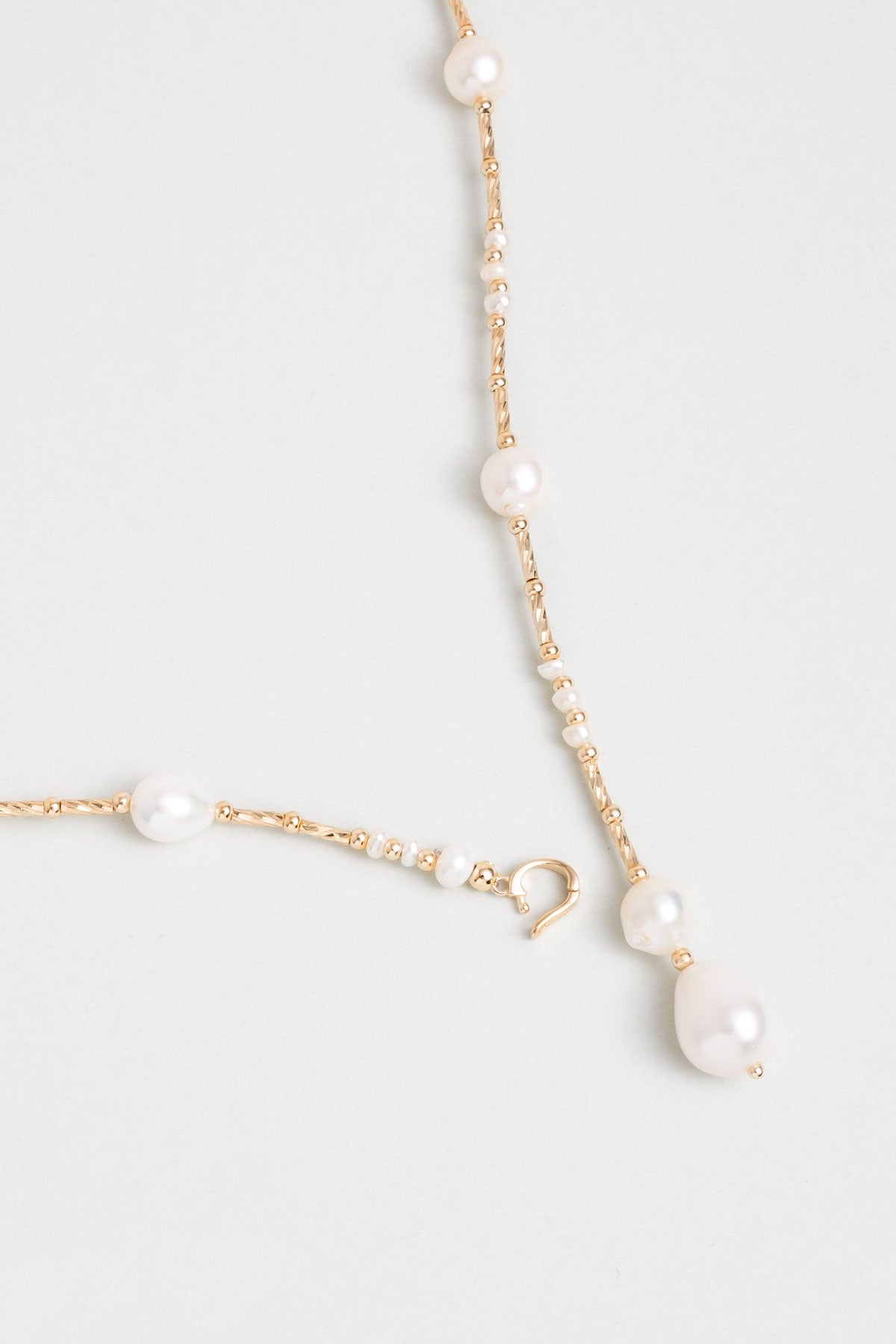 Helen 18 Ayar Sarı Altın Kaplama 50 Cm Gümüş Inci Kolye 5157236244