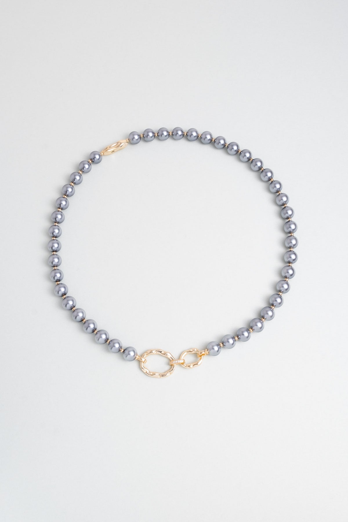 Audrey 18 Ayar Sarı Altın Kaplama 44 Cm Gümüş Inci Kolye 5157416244