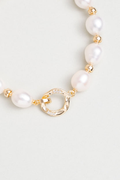 Rosalinda 18 Ayar Sarı Altın Kaplama 18 Cm Gümüş Bileklik 5157656244