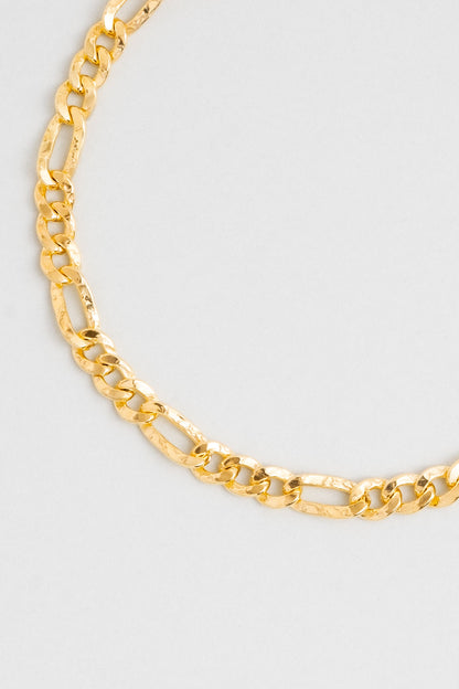 Italyan Tasarım 18 Ayar Sarı Altın Kaplama 21 Cm Gümüş Bileklik 5160404499