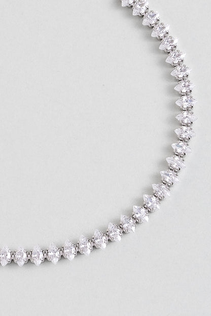 Modern Tasarım 18 Ayar Beyaz Altın Kaplama Ayarlanabilir Gümüş Su Yolu Bileklik 5160860199