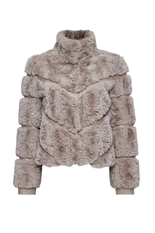 Melrose Kadın Vizon Teddy Deri Mont