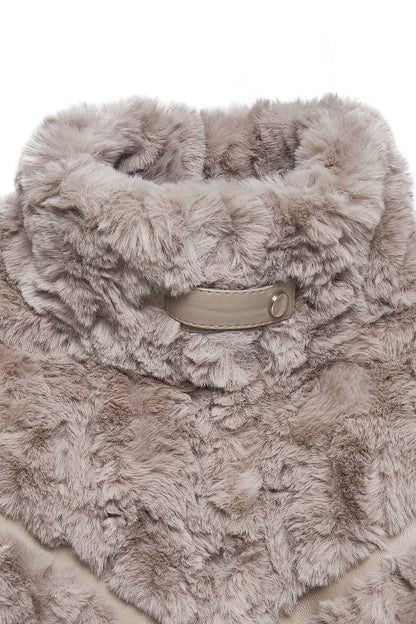 Melrose Kadın Vizon Teddy Deri Mont