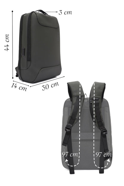 D-pack Erkek Haki Teknolojik Hardcase Sırt Çantası