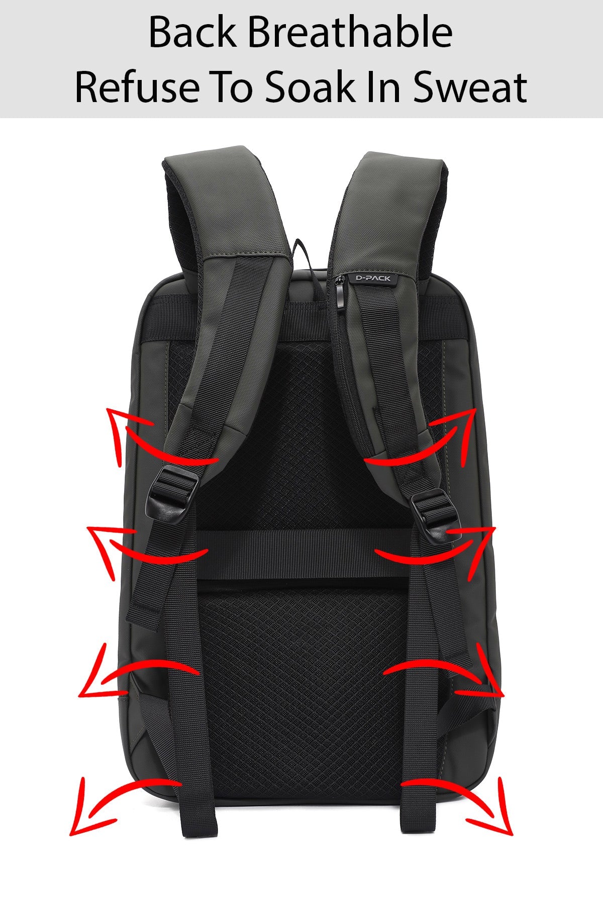 D-pack Erkek Haki Teknolojik Hardcase Sırt Çantası