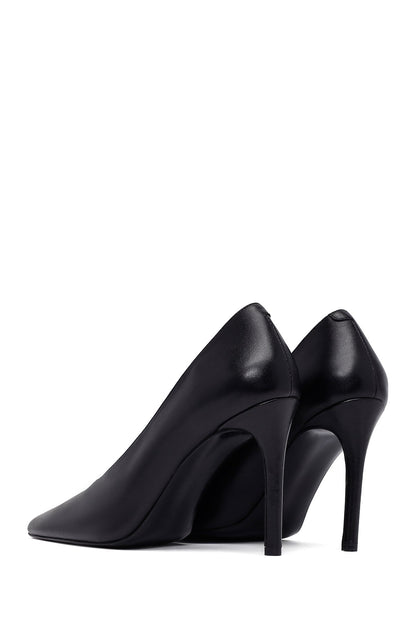Kadın Siyah Ince Topuklu Deri Stiletto