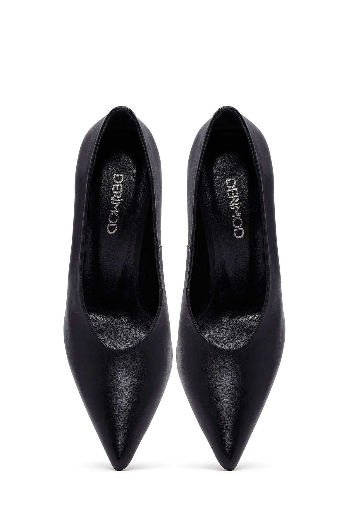 Kadın Siyah Ince Topuklu Deri Stiletto