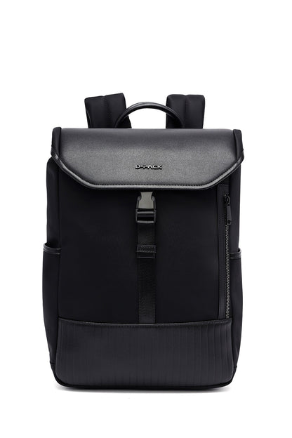 D-pack Erkek Siyah Deri Sırt Çantası