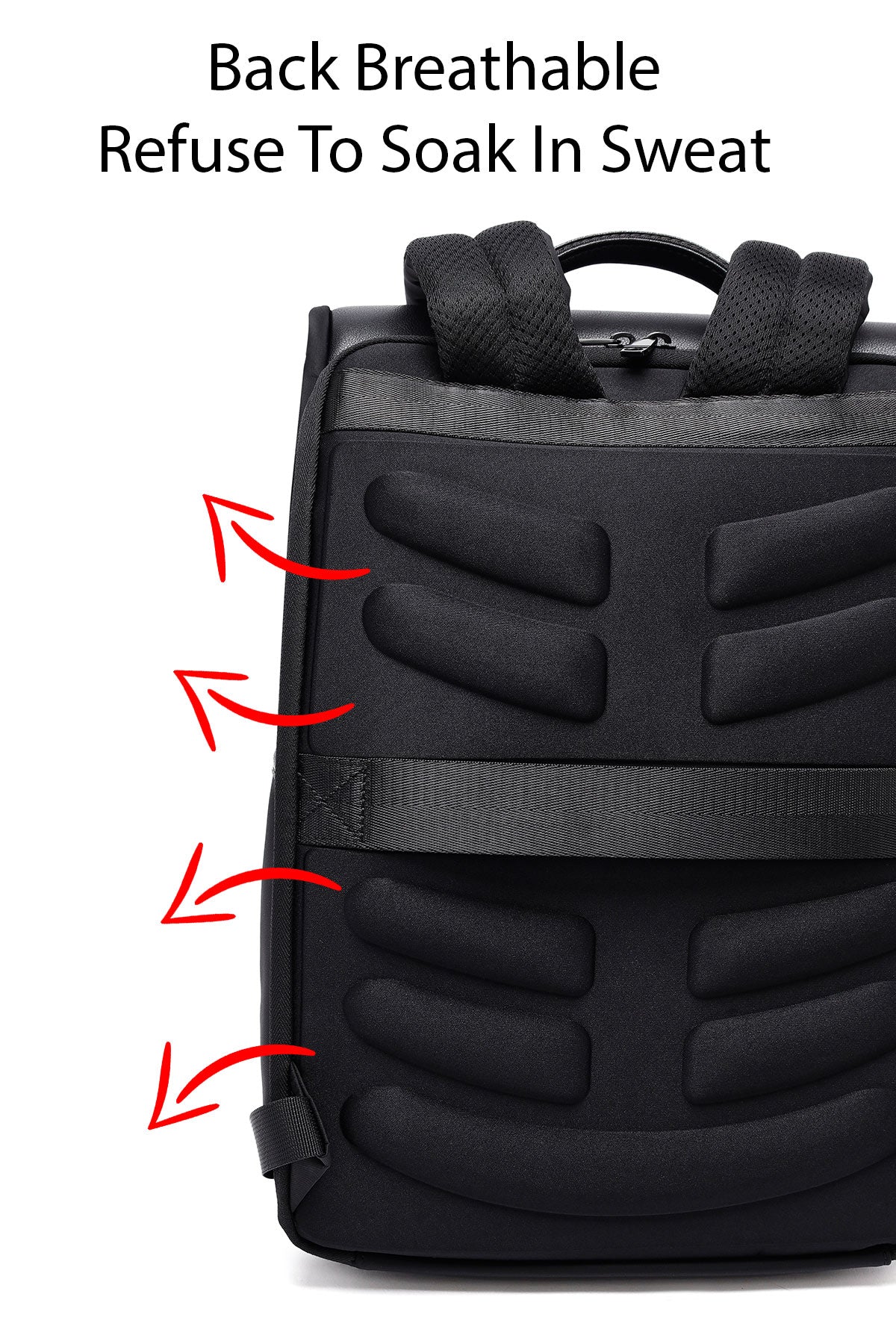 D-pack Erkek Siyah Deri Sırt Çantası