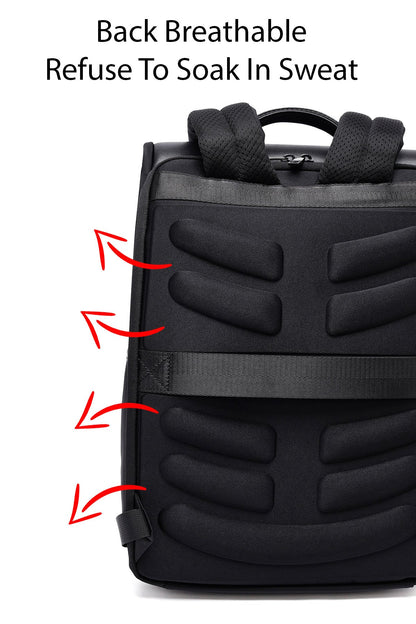 D-pack Erkek Siyah Deri Sırt Çantası