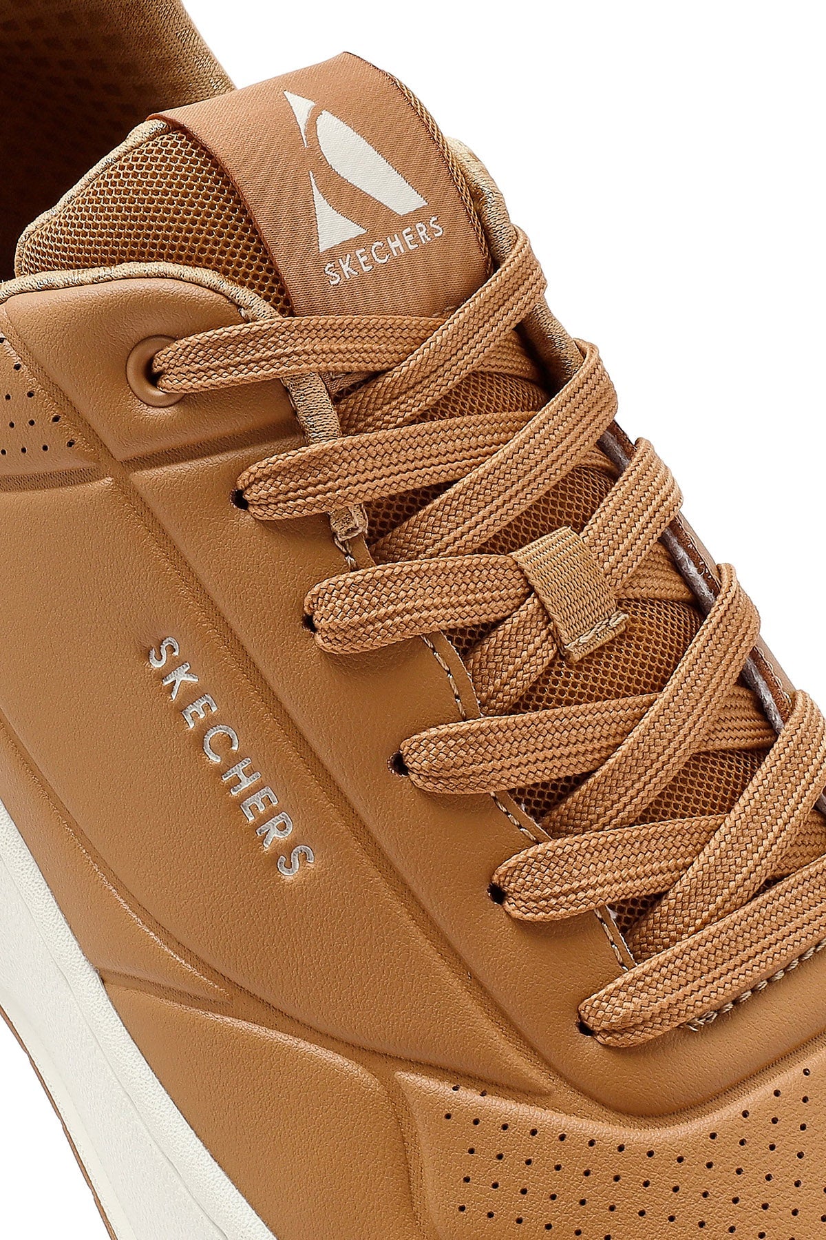 Skechers Erkek Taba Uno Court Bağcıklı Kalın Tabanlı Sneaker