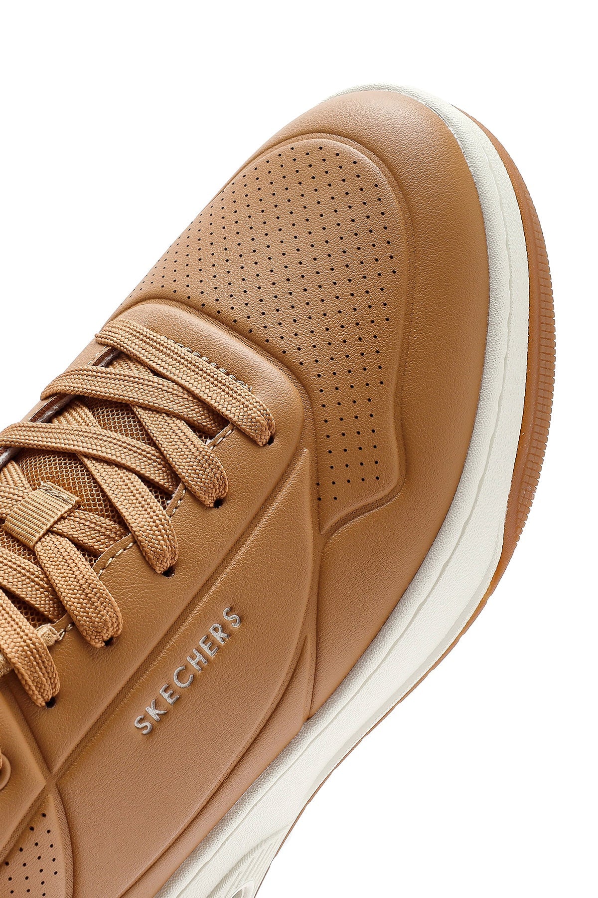 Skechers Erkek Taba Uno Court Bağcıklı Kalın Tabanlı Sneaker