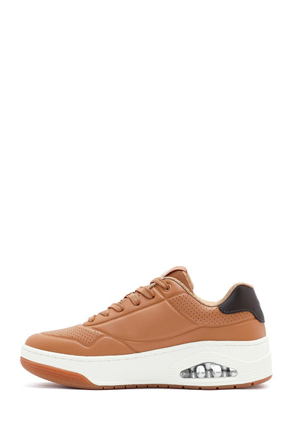 Skechers Erkek Taba Uno Court Bağcıklı Kalın Tabanlı Sneaker