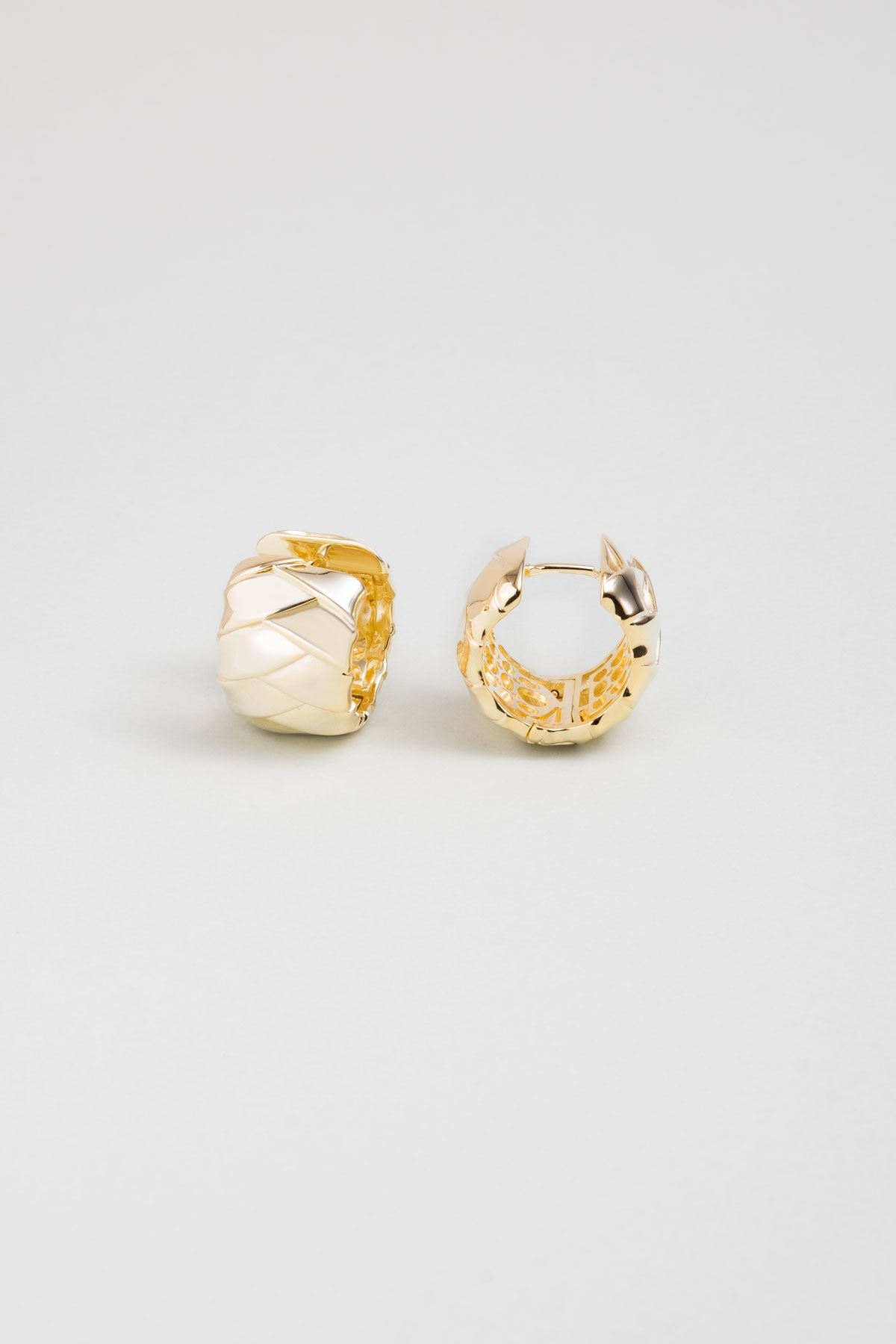 Dolce 18 Ayar Sarı Altın Kaplama Gümüş Halka Küpe 5163084499