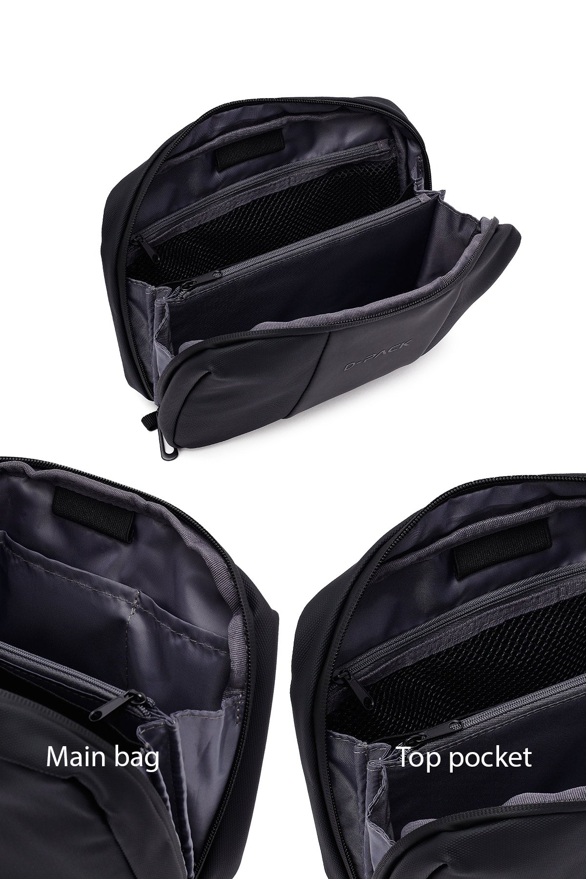 D-pack Erkek Siyah Mini El Çantası