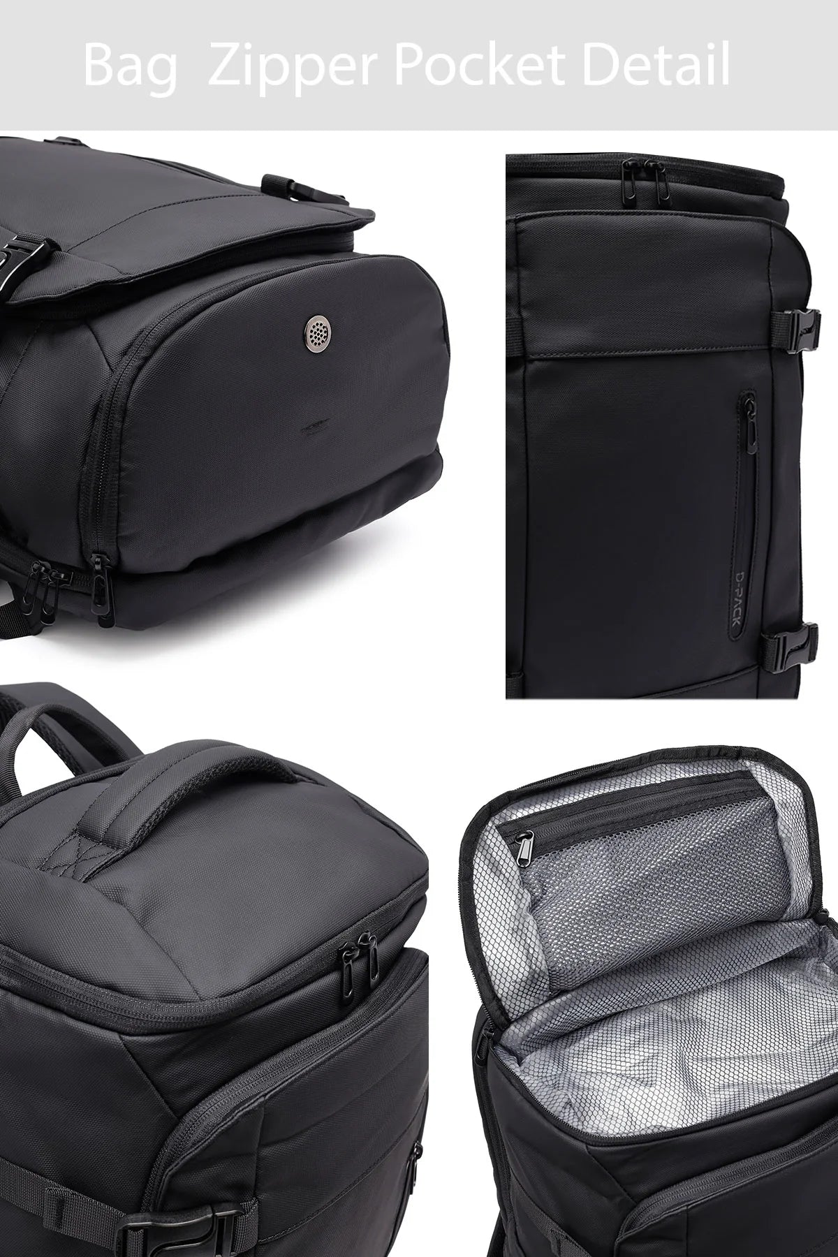 D-pack Erkek Siyah Kumaş Sırt Çantası