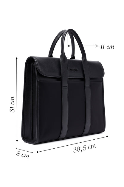 D-pack Erkek Siyah Kumaş Evrak Çantası