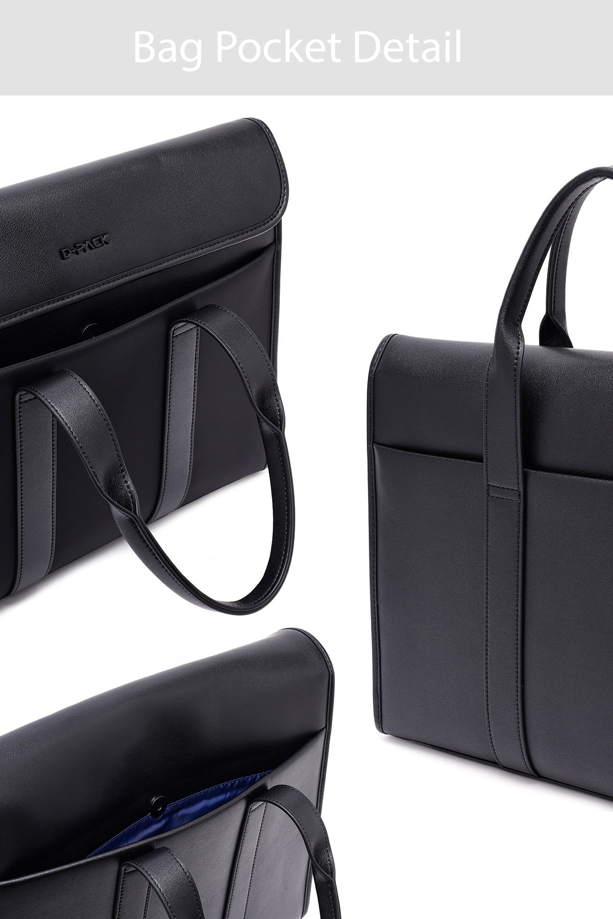 D-pack Erkek Siyah Kumaş Evrak Çantası
