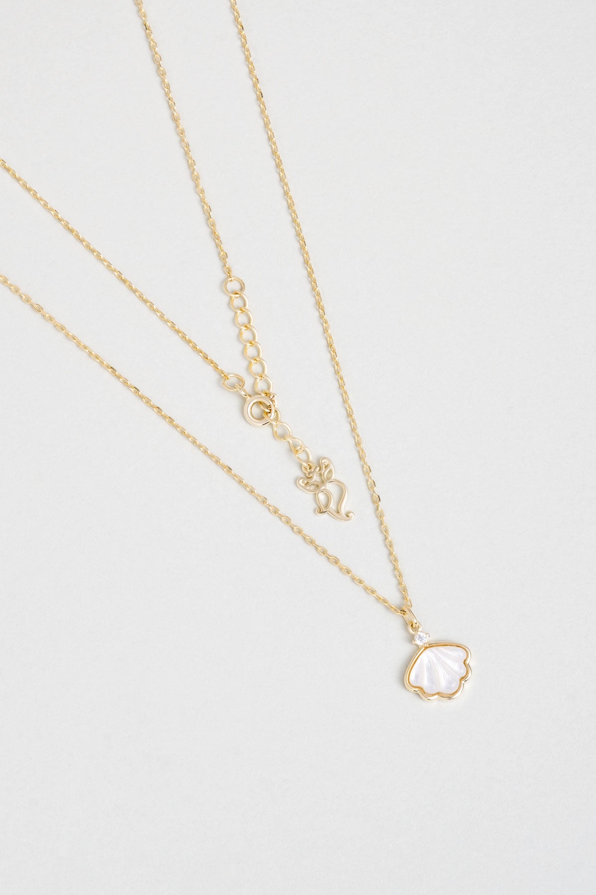 Deniz Kabuğu 18 Ayar Sarı Altın Kaplama 45 Cm Gümüş Kolye 5163794644