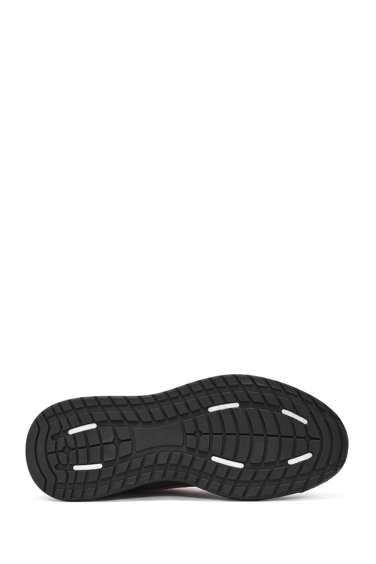 Erkek Vizon Bağcıklı Kalın Tabanlı Nubuk Deri Sneaker