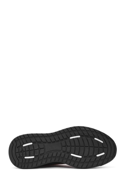 Erkek Vizon Bağcıklı Kalın Tabanlı Nubuk Deri Sneaker