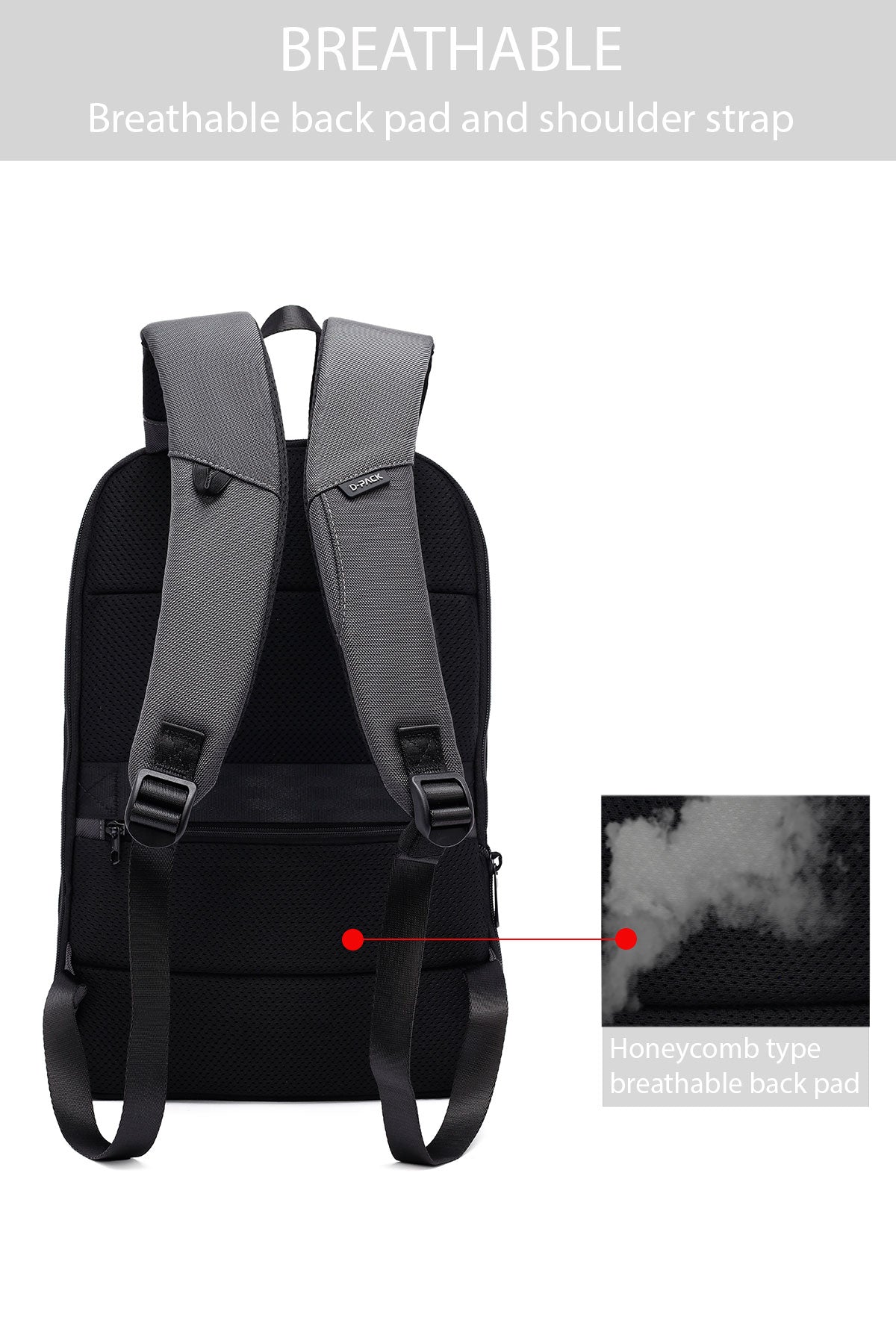 D-pack Erkek Gri Sırt Çantası