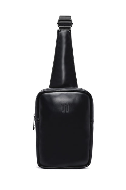 Erkek Siyah Mini Çapraz Çanta