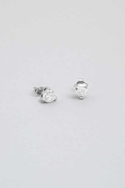 Isabella 18 Ayar Beyaz Altın Kaplama Gümüş Küpe 5164260199