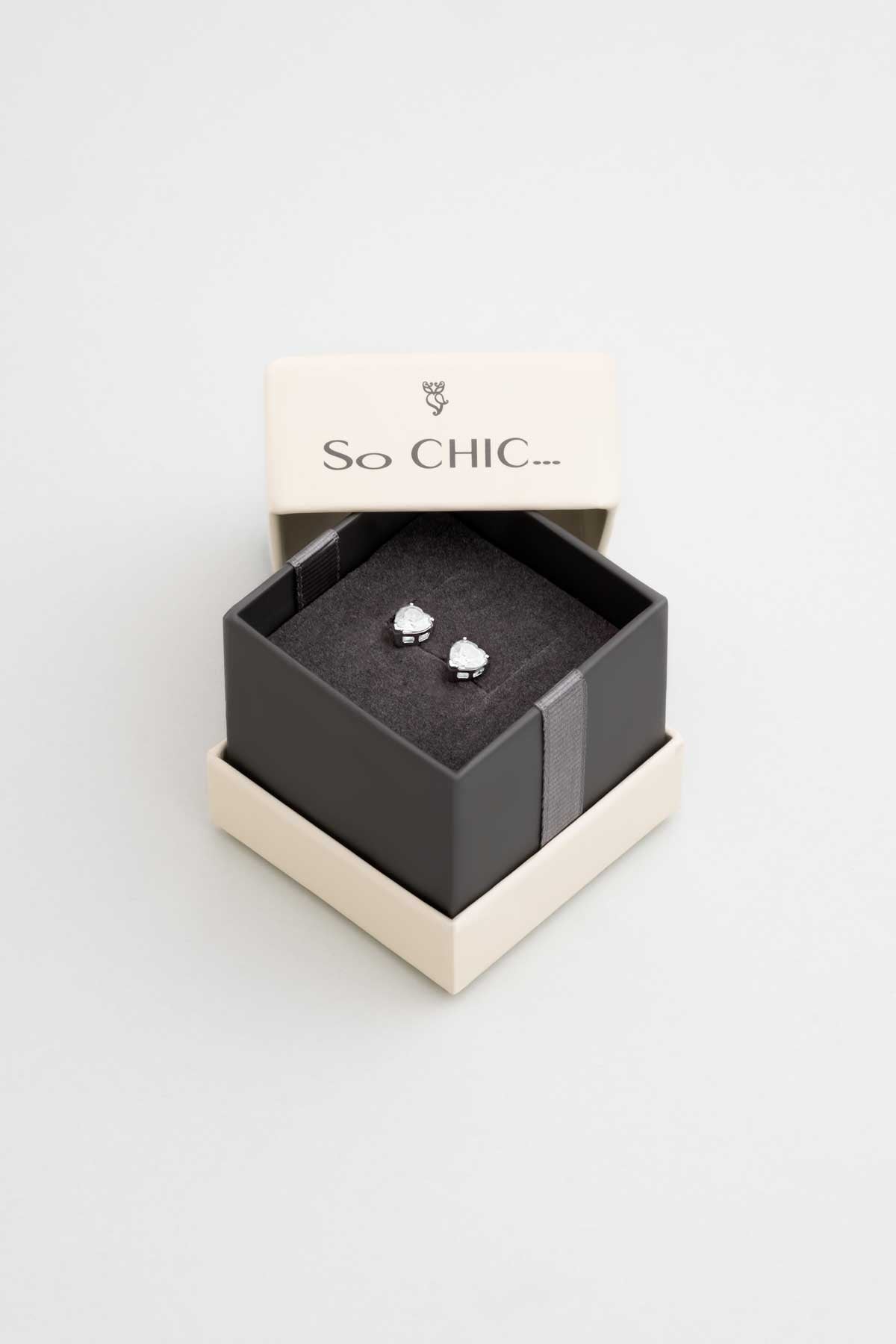 Isabella 18 Ayar Beyaz Altın Kaplama Gümüş Küpe 5164260199