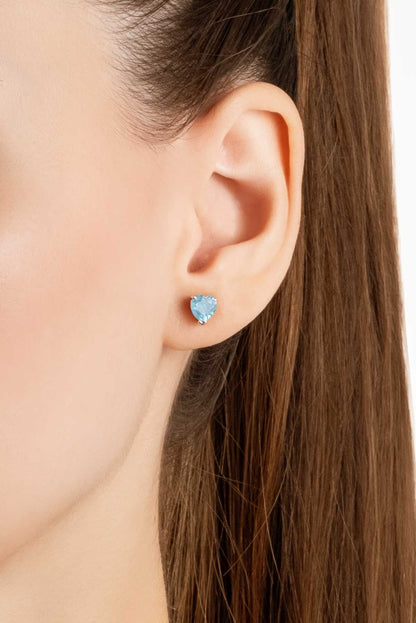 Isabella 18 Ayar Beyaz Altın Kaplama Gümüş Küpe 5164260599