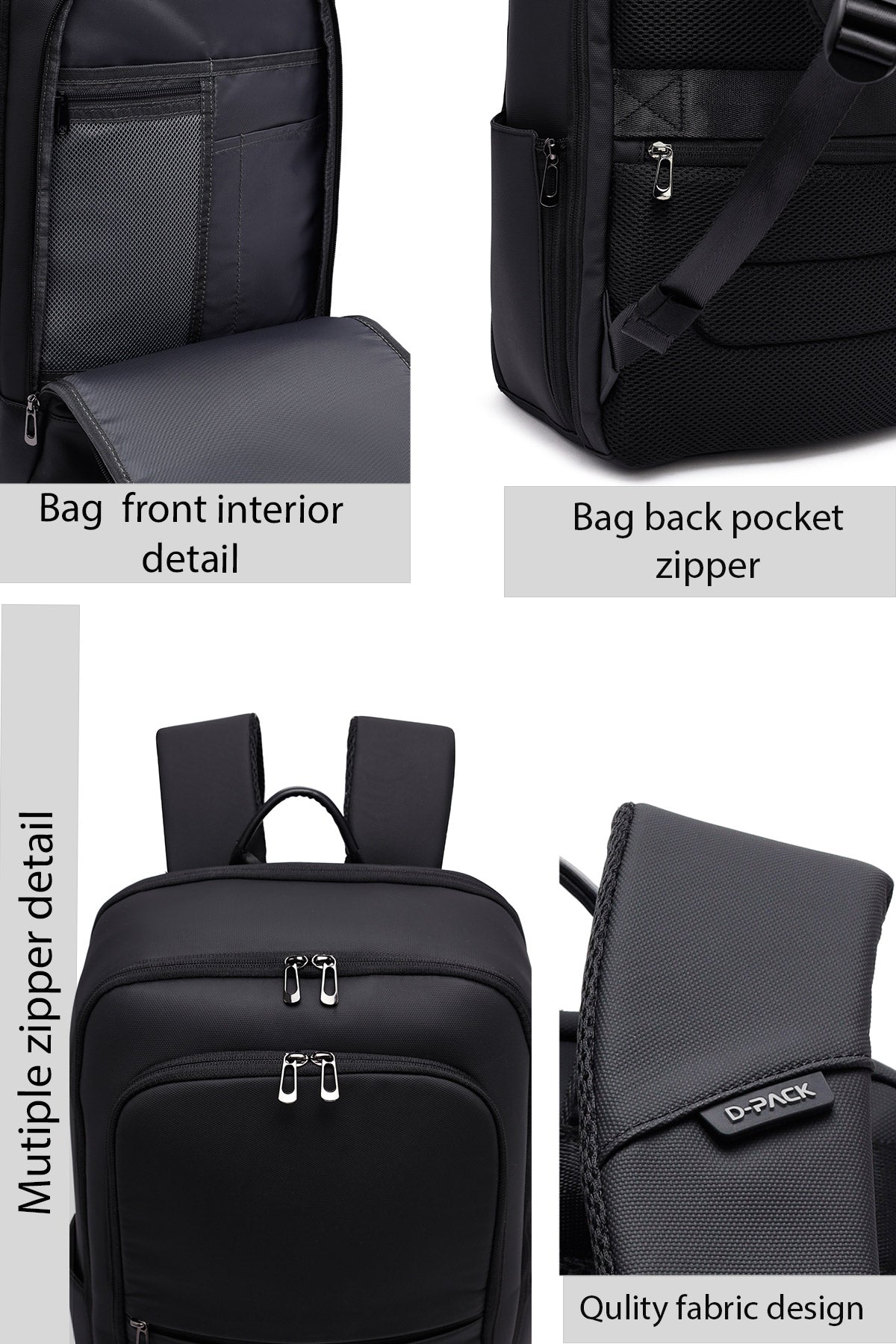 D-pack Erkek Siyah Sırt Çantası