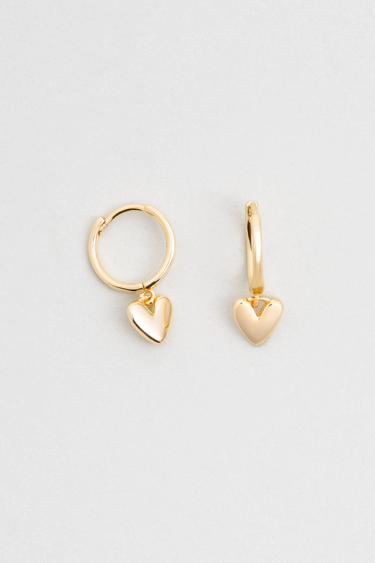 Romantik 18 Ayar Sarı Altın Kaplama Gümüş Küpe 5166494499