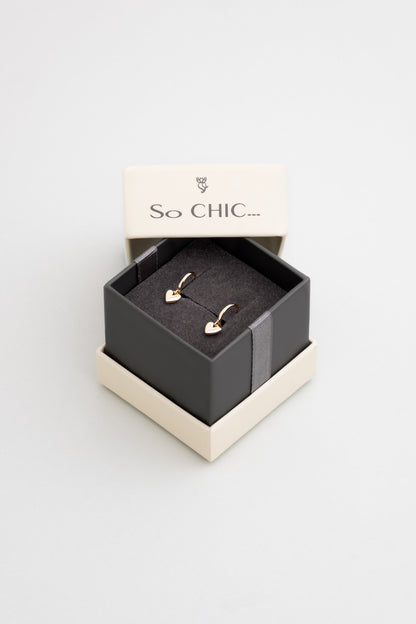 Romantik 18 Ayar Sarı Altın Kaplama Gümüş Küpe 5166494499