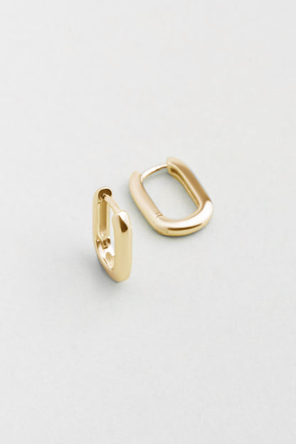 Klasik 18 Ayar Sarı Altın Kaplama Gümüş Küpe 5166554499