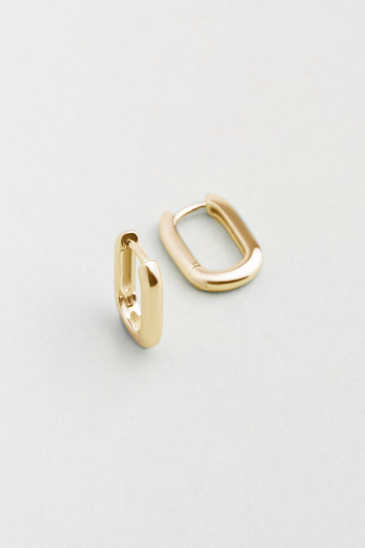 Klasik 18 Ayar Sarı Altın Kaplama Gümüş Küpe 5166554499