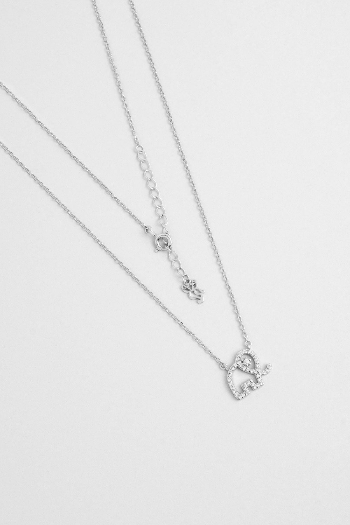 Bereket 18 Ayar Beyaz Alltın Kaplama 45 Cm Gümüş Kolye 5166840199