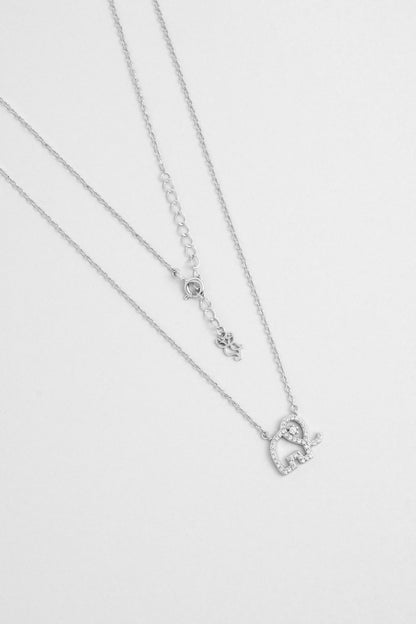 Bereket 18 Ayar Beyaz Alltın Kaplama 45 Cm Gümüş Kolye 5166840199