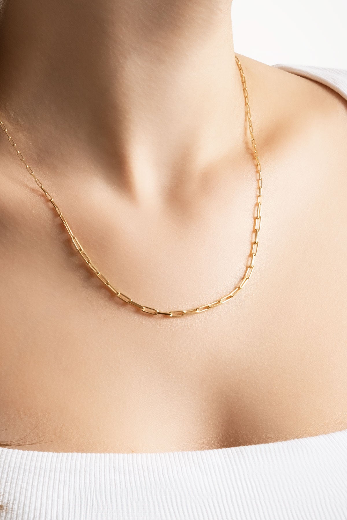 Italyan T Kilit 18 Ayar Sarı Altın Kaplama 45 Cm Gümüş Zincir Kolye 5167494499