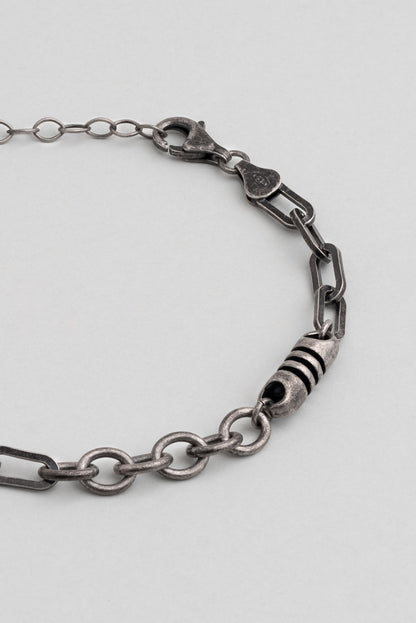 Italyan Tasarım Savaşçı 23 Cm Gümüş Erkek Zincir Bileklik 5167524299