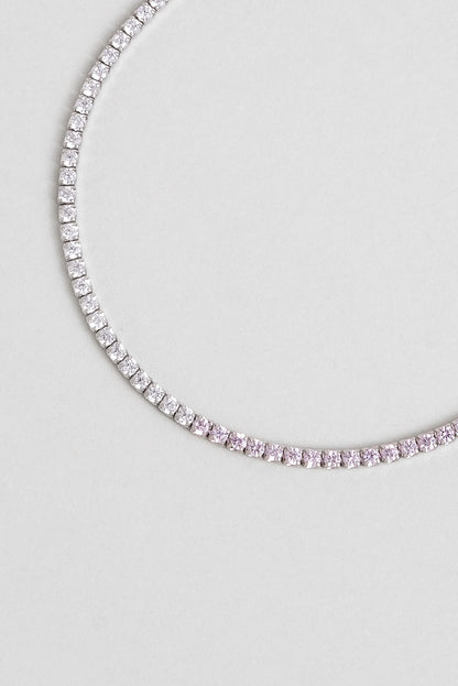 Maia 18 Ayar Beyaz Altın Kaplama 19 Cm Gümüş Su Yolu Bileklik 5167870399