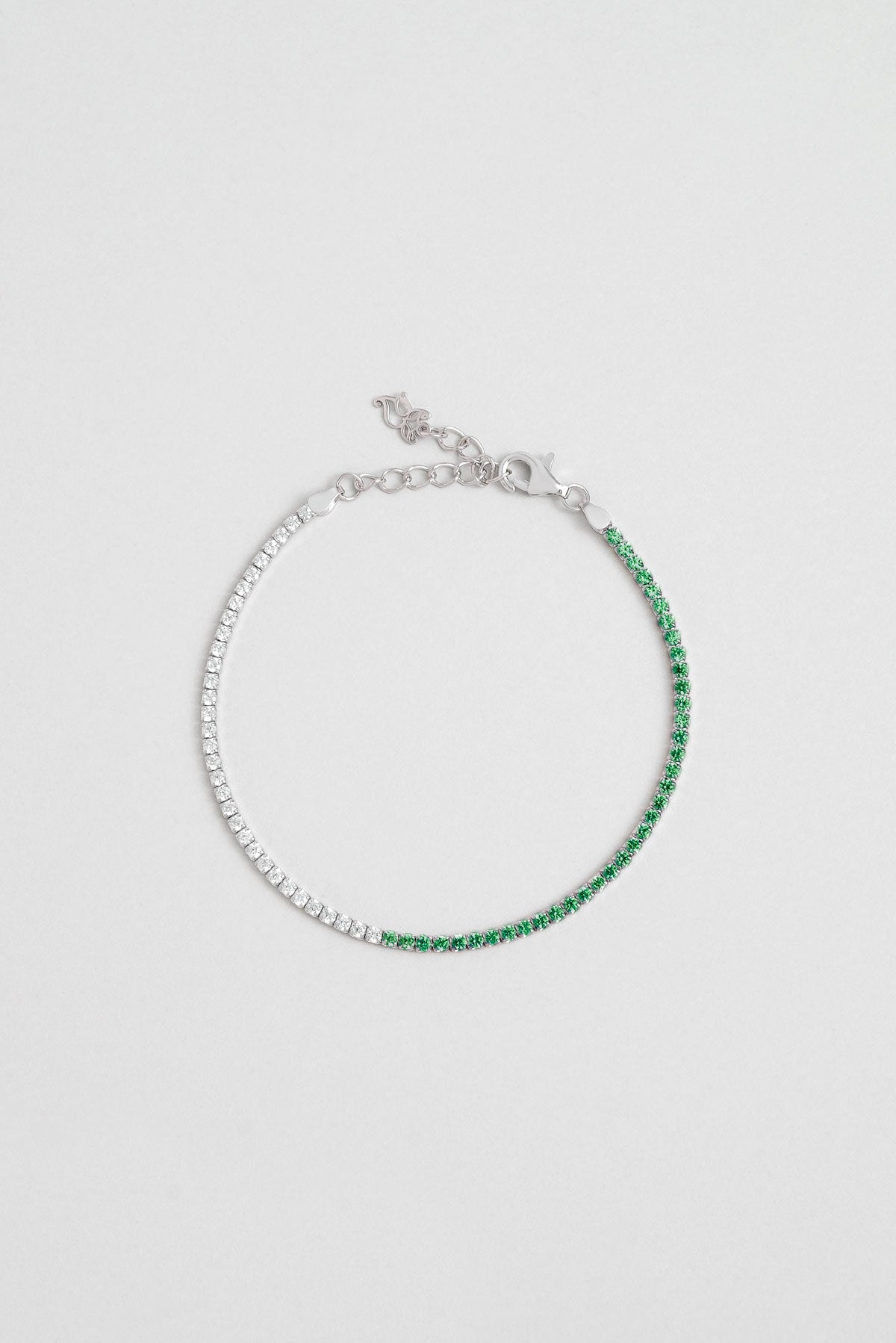 Maia 18 Ayar Beyaz Altın Kaplama 19 Cm Gümüş Su Yolu Bileklik 5167870499