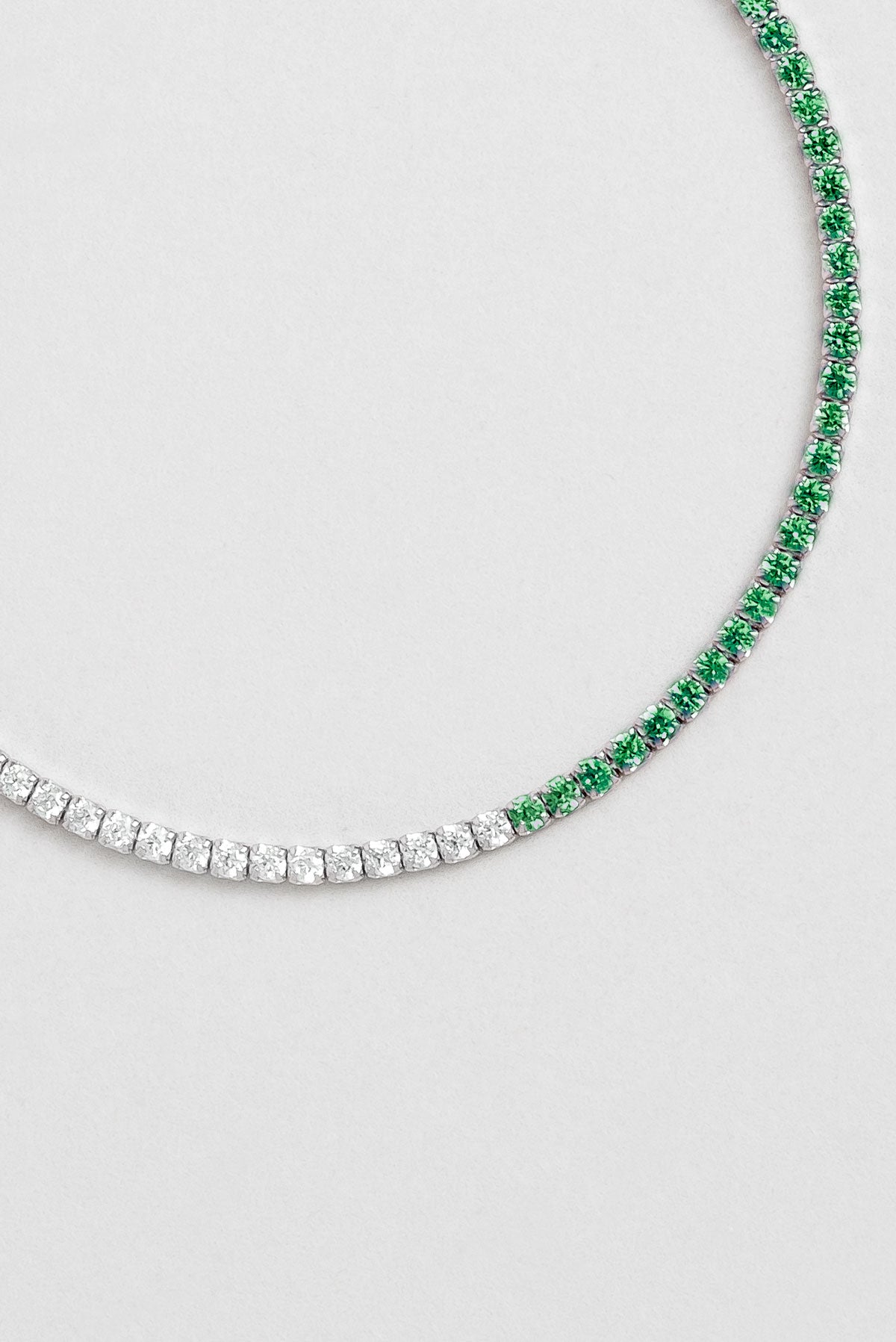 Maia 18 Ayar Beyaz Altın Kaplama 19 Cm Gümüş Su Yolu Bileklik 5167870499