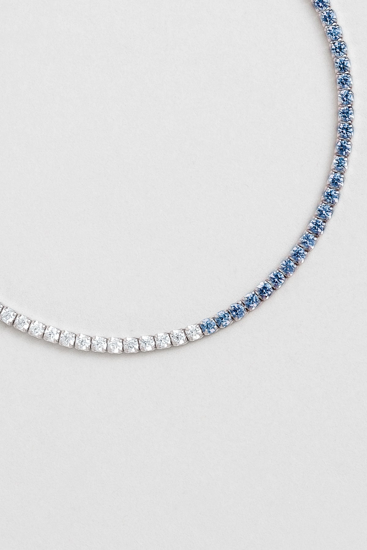 Maia 18 Ayar Beyaz Altın Kaplama 19 Cm Gümüş Su Yolu Bileklik 5167870599